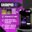 Shampoo Automotivo Kit Auto90 10L Profissional - Desincrustante, Desengraxante, Limpa, Descontamina