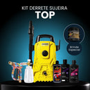 Kit Derrete Sujeira Top (Pistola de Alta Pressão + Snow Foam Profissional + Lavadora de Alta Pressão Karcher Compacta + adaptador + Kit Auto90 1L + Shampoo c/ cera 500ml + Revitalizador 200g)