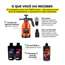 Kit Derrete Sujeira Manual (Snow foam manual + shampoo c/ cera de Carnaúba 500ml + kit auto90 1L)