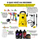 Kit Derrete Sujeira Top (Pistola de Alta Pressão + Snow Foam Profissional + Lavadora de Alta Pressão Karcher Compacta + adaptador + Kit Auto90 1L + Shampoo c/ cera 500ml + Revitalizador 200g)