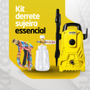 Kit Derrete Sujeira Essencial ( Lavadora de alta pressão Karcher compacta + Pistola de Alta Pressão + Snow foam + adaptador)