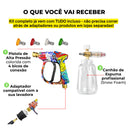 Kit Derrete Sujeira Essencial ( Lavadora de alta pressão Karcher compacta + Pistola de Alta Pressão + Snow foam + adaptador)
